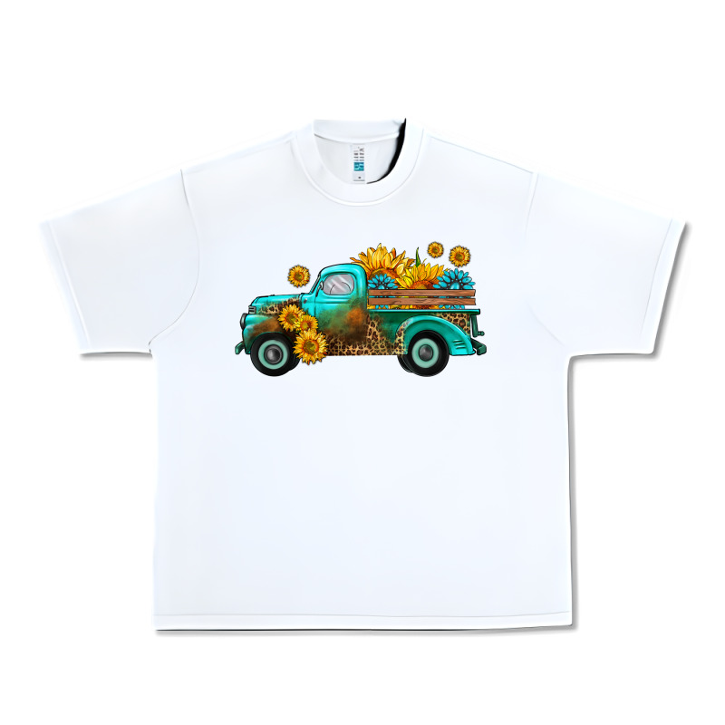 Farm Truck With Sunflower Urban Heavy Tee by HRA Design Shop | Teevron