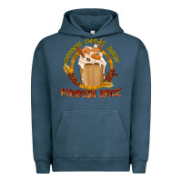 Pigment Midnight Navy Mommy Needs Some Pumpkin Spice Urban Hoodie - texasbilliewilder