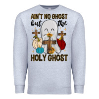 Heather Grey ain t no ghost but the holy ghost Premium Sweatshirt - MaliasSmallBusiness