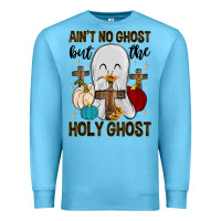 Ocean Blue ain t no ghost but the holy ghost Premium Sweatshirt - MaliasSmallBusiness