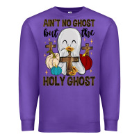 Purple ain t no ghost but the holy ghost Premium Sweatshirt - MaliasSmallBusiness