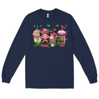 Navy mexican coffee cups cafecito Long Sleeve Tee - Jasminsmagicworld