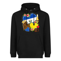 Black el salvador hearts Heavyweight Hoodie - NancyCooperArtShop