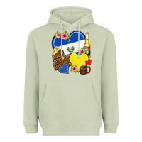 Matcha el salvador hearts Heavyweight Hoodie - NancyCooperArtShop