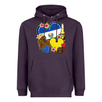 Plum el salvador hearts Heavyweight Hoodie - NancyCooperArtShop