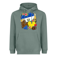 Sage el salvador hearts Heavyweight Hoodie - NancyCooperArtShop