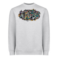 Heather Grey hope Heavyweight Sweatshirt - SublimationCraftShop