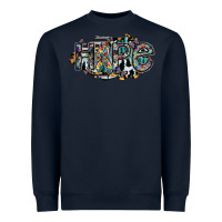 Navy hope Heavyweight Sweatshirt - SublimationCraftShop