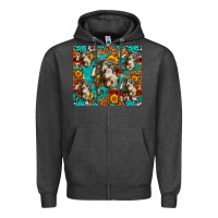 Charcoal Heather mustang horse western Zipper Hoodie - LillyAllenDesigns