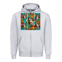 Heather Grey mustang horse western Zipper Hoodie - LillyAllenDesigns