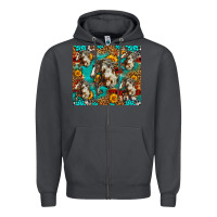 Smoke mustang horse western Zipper Hoodie - LillyAllenDesigns