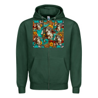 Sports Green mustang horse western Zipper Hoodie - LillyAllenDesigns