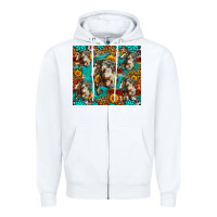 White mustang horse western Zipper Hoodie - LillyAllenDesigns
