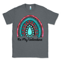 Charcoal Heather be my valentine gemstone rainbow Classic Tee - JahusDesignShop