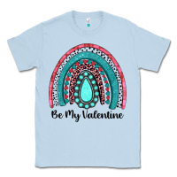 Dusty Blue be my valentine gemstone rainbow Classic Tee - JahusDesignShop