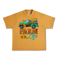 Farm Truck  Farm Life With Sunflower Urban Heavy Tee | Teevron
