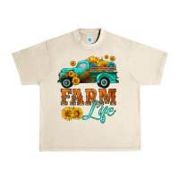 Sandshell farm truck  farm life with sunflower Urban Heavy Tee - HRA Design Shop