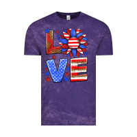 Cloud Purple love america sunflower Vintage Tee - HRA Design Shop