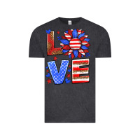 Vintage Black love america sunflower Vintage Tee - HRA Design Shop