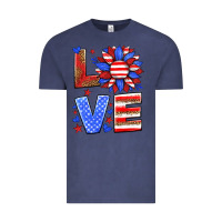 Vintage Denim love america sunflower Vintage Tee - HRA Design Shop