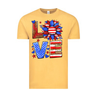 Vintage Mustard love america sunflower Vintage Tee - HRA Design Shop
