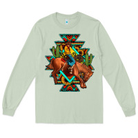 Matcha aztec rodeo cowboy Long Sleeve Tee - JahusDesignShop