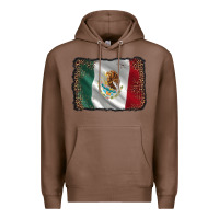 Chestnut mexico flag black glitter leopard Premium Hoodie - AdoDesignShop