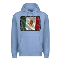 Colony Blue mexico flag black glitter leopard Premium Hoodie - AdoDesignShop