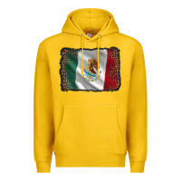 Lemon mexico flag black glitter leopard Premium Hoodie - AdoDesignShop