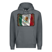 Rock mexico flag black glitter leopard Premium Hoodie - AdoDesignShop