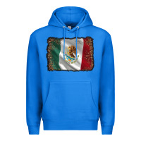True Royal mexico flag black glitter leopard Premium Hoodie - AdoDesignShop