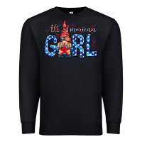 Black all american girl with gnome Premium Sweatshirt - NancyCooperArtShop