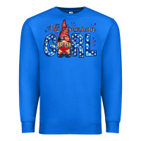 True Royal all american girl with gnome Premium Sweatshirt - NancyCooperArtShop
