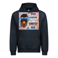 Navy Never Underestimate a Woman Who Does Urban Hoodie - texasbilliewilder