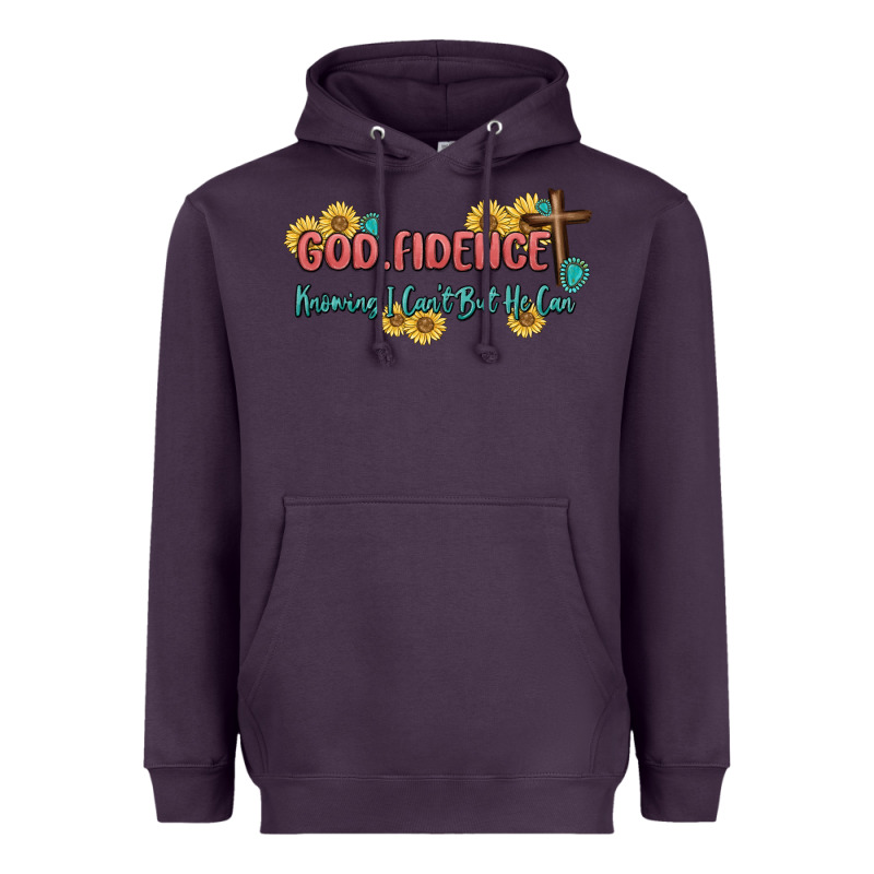 God Fidence Heavyweight Hoodie by MaliasSmallBusiness | Teevron