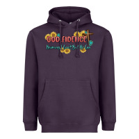 Plum god fidence Heavyweight Hoodie - MaliasSmallBusiness