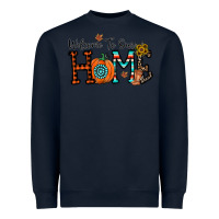 Navy welcome to our home Heavyweight Sweatshirt - CowhideDigitalArt
