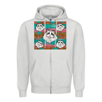 Dove Grey Western Ragdoll Cat Zipper Hoodie - LillyAllenDesigns