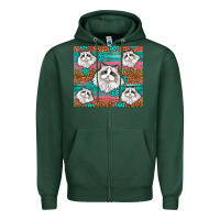 Sports Green Western Ragdoll Cat Zipper Hoodie - LillyAllenDesigns