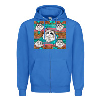 True Royal Western Ragdoll Cat Zipper Hoodie - LillyAllenDesigns