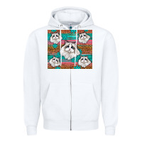 White Western Ragdoll Cat Zipper Hoodie - LillyAllenDesigns