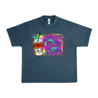 Midnight Navy iced coffee sarcasm Urban Heavy Tee - RacoonDesign