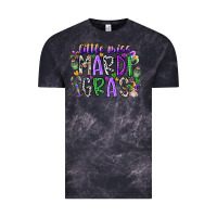 Cloud Black little miss mardi gras Vintage Tee - RacoonDesign