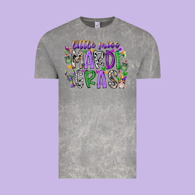 Little Miss Mardi Gras Vintage Tee Designed By Racoondesign