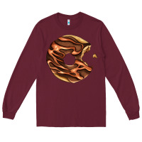 Burgundy chocolate donut Long Sleeve Tee - AdoDesignShop