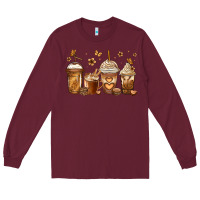 Burgundy melanin afro coffee cups Long Sleeve Tee - Jasminsmagicworld