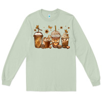 Matcha melanin afro coffee cups Long Sleeve Tee - Jasminsmagicworld