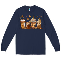 Navy melanin afro coffee cups Long Sleeve Tee - Jasminsmagicworld