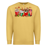 Antique Gold christmas sloth coffee cups Premium Sweatshirt - MaliasSmallBusiness