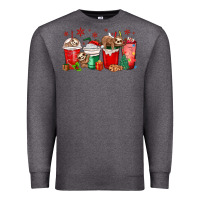 Charcoal Heather christmas sloth coffee cups Premium Sweatshirt - MaliasSmallBusiness